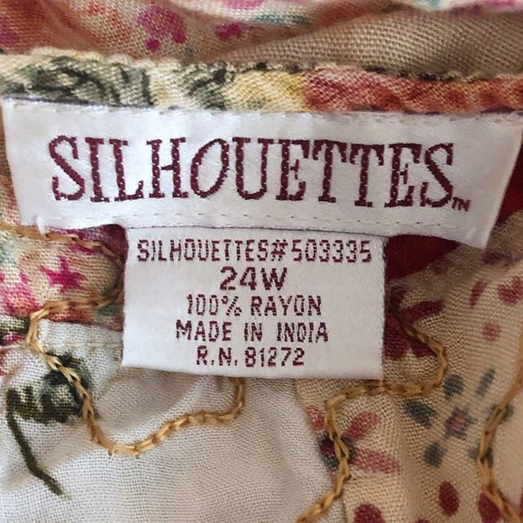 Vintage Silhouettes Floral Quilted Peasant Dress - Picture 8 of 11